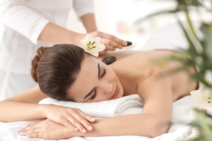 Professional relaxation massage therapy session